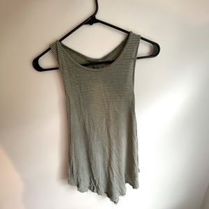 Light green stripped American eagle T shirt